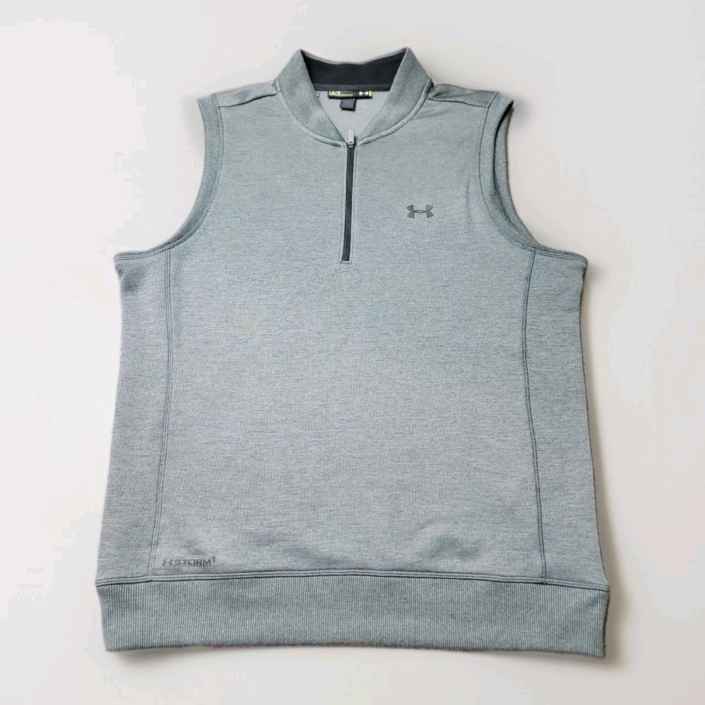 Mens Under Armour Storm 1/4 Zip Sleeveless Athletic Sweatshirt Size Large